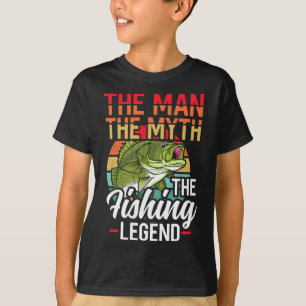 The Man The Myth The Fishing Legend Fish Hunting T-Shirt