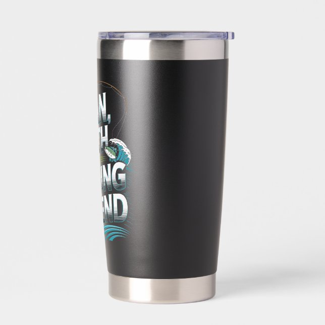 The Man. The Myth. The Fishing Legend. | Fisherman Insulated Tumbler (Left)