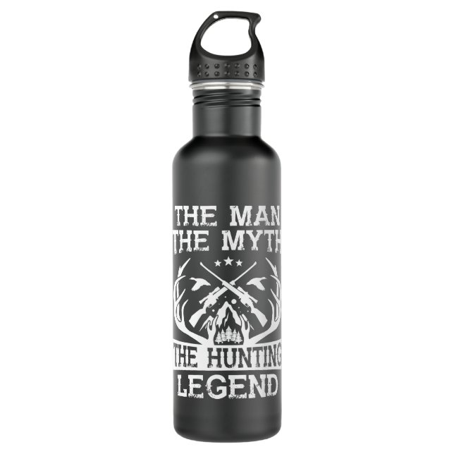 The Man The Myth The Hunting Legend - Camp 710 Ml Water Bottle (Front)