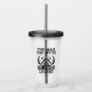 The Man The Myth The Hunting Legend - Camp Acrylic Tumbler