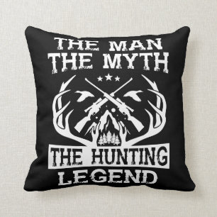 The Man The Myth The Hunting Legend - Camp Cushion