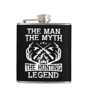 The Man The Myth The Hunting Legend - Camp Hip Flask