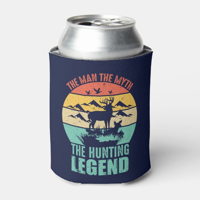 The Man - The Myth - The Hunting Legend Can Cooler (Can Front)