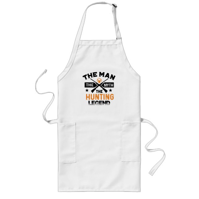 The Man The Myth The Hunting Legend - Deer Long Apron (Front)