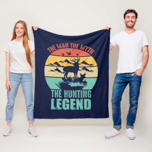 The Man - The Myth - The Hunting Legend Fleece Blanket