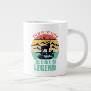 The Man - The Myth - The Hunting Legend Large Coffee Mug
