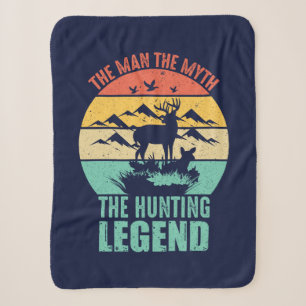 The Man - The Myth - The Hunting Legend Sherpa Blanket