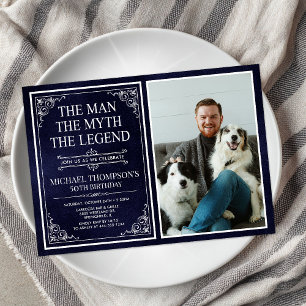 The Man The Myth The Legend 50th Birthday Invitation