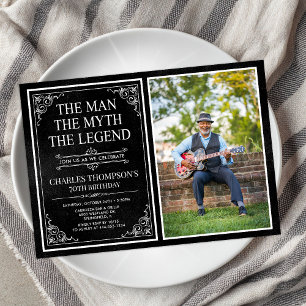 The Man The Myth The Legend 70th Birthday Invitation