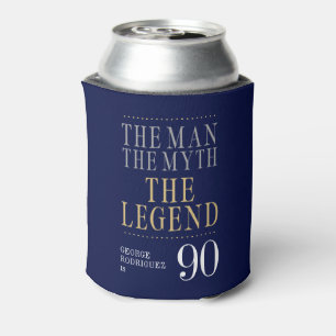 The Man The Myth The Legend 90th Birthday Can Cooler