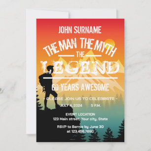 The Man The Myth The Legend Awesome Occasion Invitation