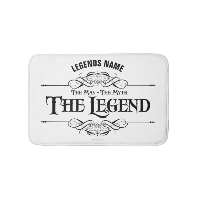The Man, The Myth, The Legend Bath Mat (Front)