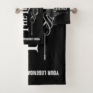 The Man, The Myth, The Legend Bath Towel Set