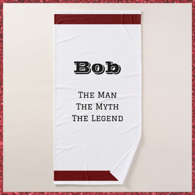 The Man The Myth The Legend Bath Towel Set (Creator Uploaded)