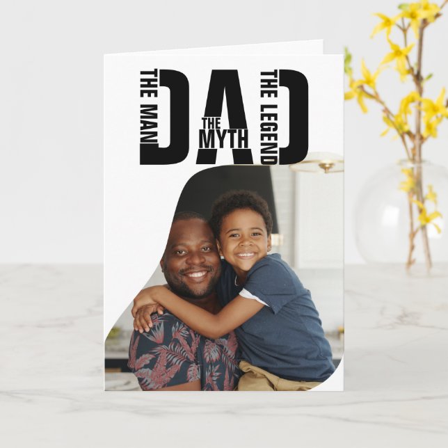 The Man The Myth The Legend Card (Yellow Flower)