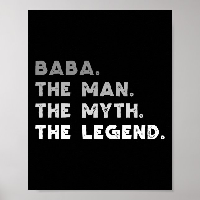 The Man The Myth The Legend Cool Baba  Poster (Front)
