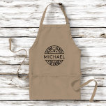 The Man The Myth The Legend Custom Name<br><div class="desc">Cook up a storm with the custom 'The Man, The Myth, The Legend' adult apron! Personalise it with their name for a one-of-a-kind gift that adds a touch of humour to their kitchen adventures. Made from durable, high-quality fabric, this apron offers both style and practicality while protecting clothes from spills...</div>