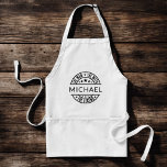 The Man The Myth The Legend Custom Name<br><div class="desc">Cook up a storm with the custom 'The Man, The Myth, The Legend' adult apron! Personalise it with their name for a one-of-a-kind gift that adds a touch of humour to their kitchen adventures. Made from durable, high-quality fabric, this apron offers both style and practicality while protecting clothes from spills...</div>