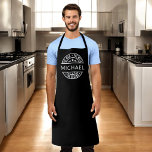 The Man The Myth The Legend Custom Name Apron<br><div class="desc">Cook up a storm with the custom 'The Man, The Myth, The Legend' adult apron! Personalise it with their name for a one-of-a-kind gift that adds a touch of humour to their kitchen adventures. Made from durable, high-quality fabric, this apron offers both style and practicality while protecting clothes from spills...</div>