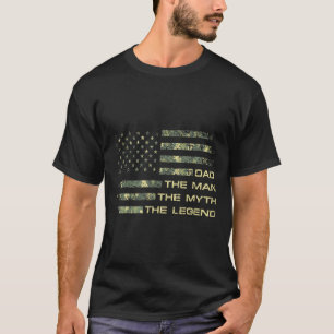 The Man The Myth The Legend Fathers Day Camo Us Fl T-Shirt