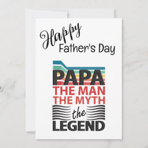 The man, the myth, the legend Father's Day Card