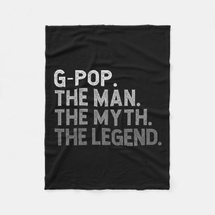 The Man The Myth The Legend Father's Day Funny Gpo Fleece Blanket