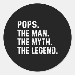 The Man The Myth The Legend Fathers Day Gift 3 Classic Round Sticker
