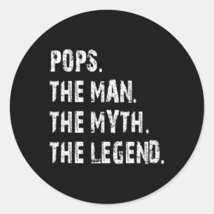 The Man The Myth The Legend Fathers Day Gift Grand Classic Round Sticker