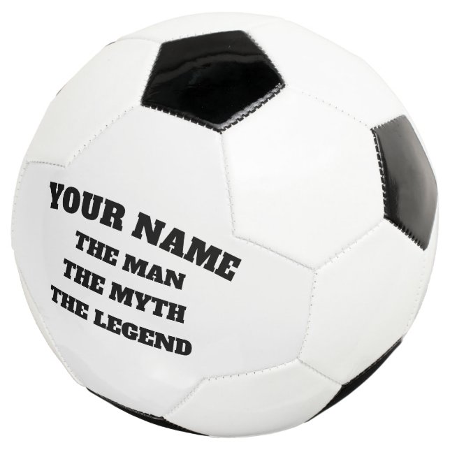The man the myth the legend funny custom name football (Three Quarter)