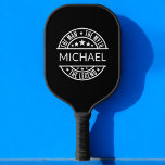 The Man The Myth The Legend Funny Custom Name  Pickleball Paddle<br><div class="desc">"Take pickleball pride to the next level with the custom 'Name: The Man, The Myth, The Legend' pickleball paddle! Personalise it with a name to celebrate the player who rules the court. Featuring a sleek design and bold text, this paddle combines style and performance. Perfect as a gift for tournaments,...</div>