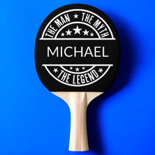The Man The Myth The Legend Funny Custom Name  Ping Pong Paddle