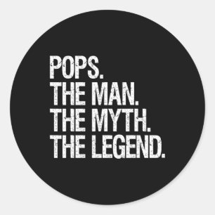 The Man The Myth The Legend Funny Fathers Gift Classic Round Sticker