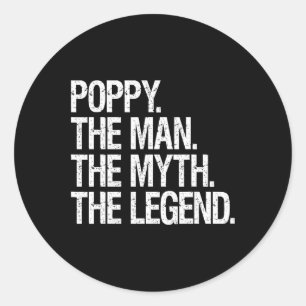 The Man The Myth The Legend Funny Fathers Gift Classic Round Sticker