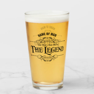 The Man, The Myth, The Legend Glass