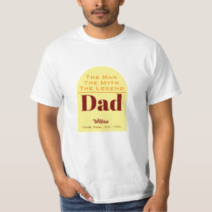 The Man The Myth The Legend Personalised Dad T-Shirt