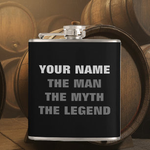 The man the myth the legend   Personalised flask