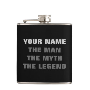 The man the myth the legend   Personalised flask
