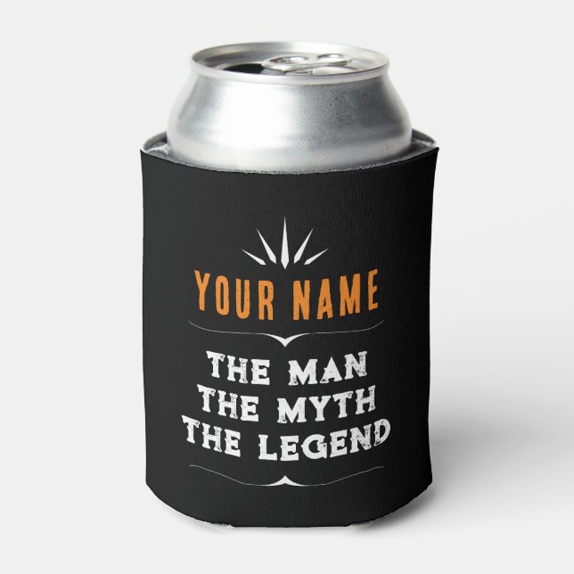The Man The Myth The Legend Personalised Name  Can Cooler (Can Front)