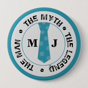The man the myth the legend personalized name 10 cm round badge
