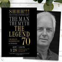 The Man The Myth The Legend Surprise 70th Birthday