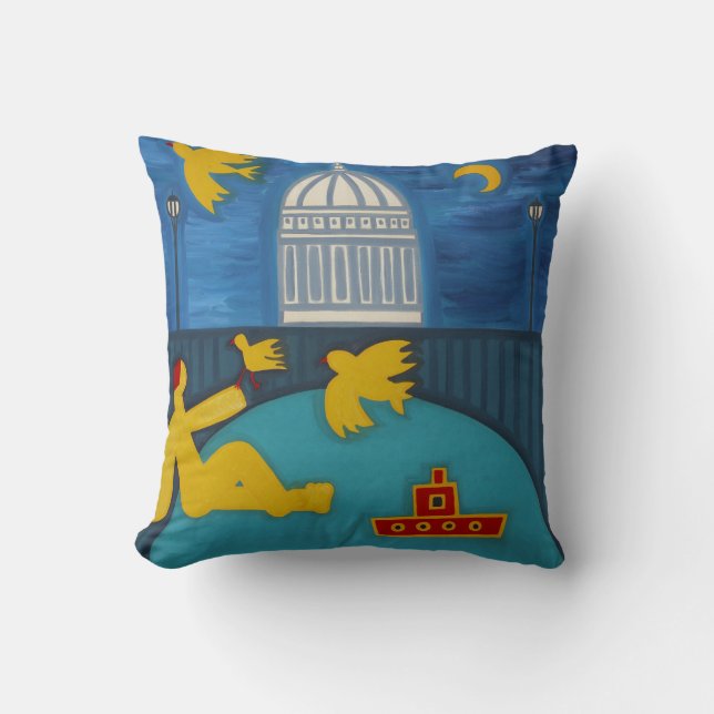 The Man Under the Bridge 2006 Cushion (Front)