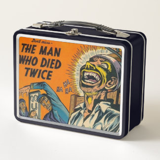 The Man Who Died TWICE! HORROR Comic Lunch Box