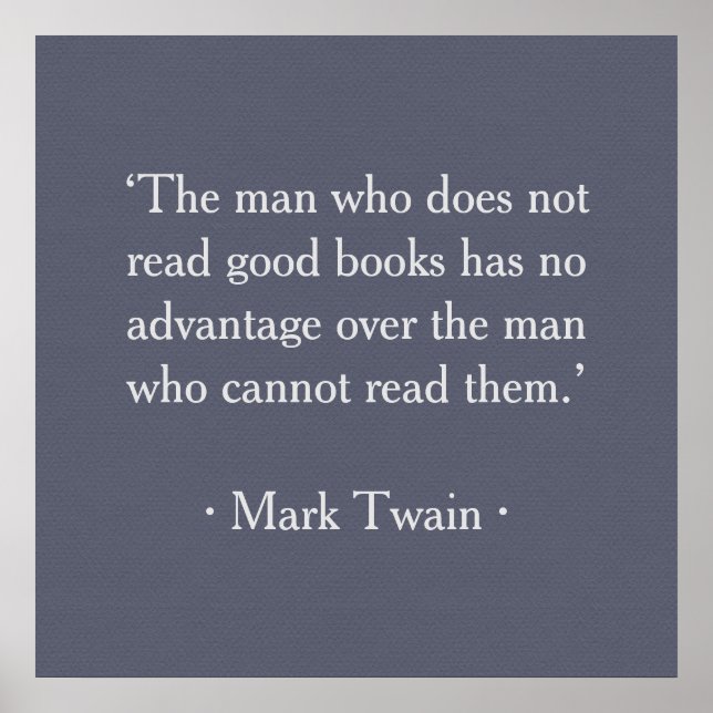 The man who does not read good books poster (Front)