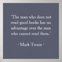 The man who does not read good books