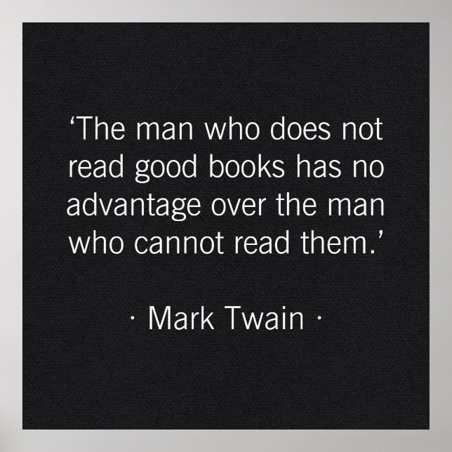 The man who does not read good books poster (Front)
