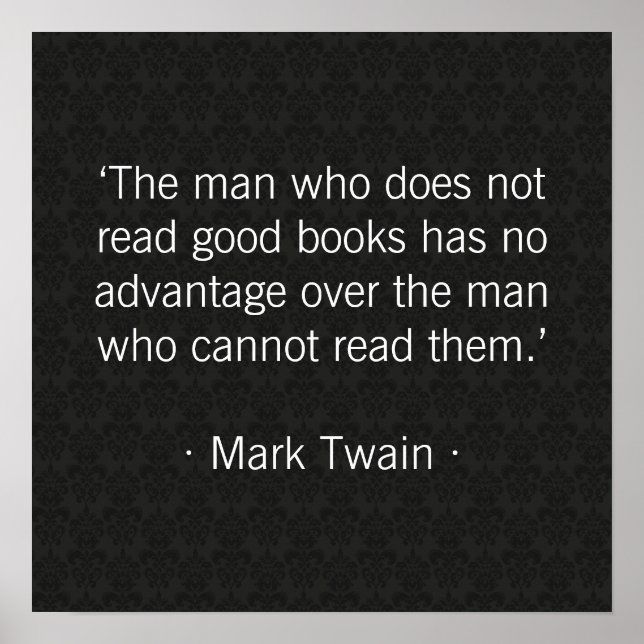 The man who does not read good books poster (Front)