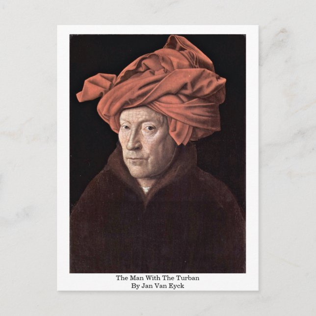 The Man With The Turban,By Jan Van Eyck Postcard (Front)
