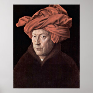 The man with the turban by Jan van Eyck Poster