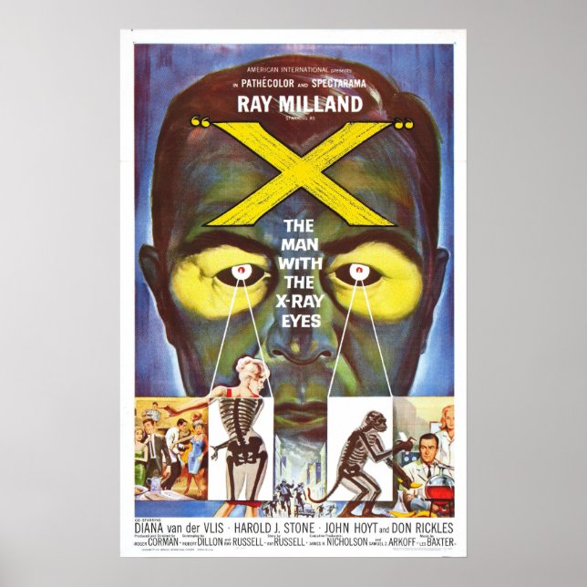 The Man with the X-ray Eye Science fiction  poster (Front)