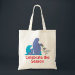The Manatee Holiday Tote Bag<br><div class="desc">A holiday tote bag that you will love to use and give as a gift! You can change the message or you can purchase it just as it is!</div>